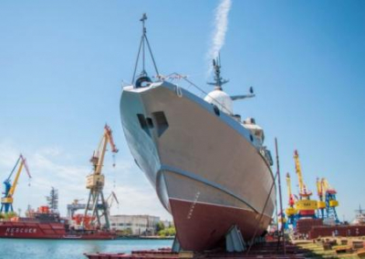 В Керчи готов к спуску новый корабль с «Калибрами» для ВМФ России