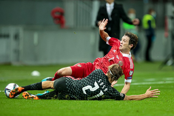 Сборная России сыграла вничью с Хорватией в первом матче отбора ЧМ-2022 под руководством Валерия Карпина