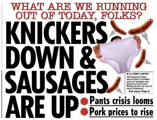 Пятничное: Британия: Ахтунг! Трусы заканчиваются!