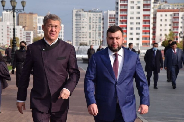 Пушилин заявил о важности сотрудничества с регионами РФ и посетил Башкортостан