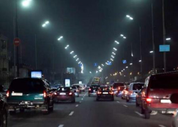 В Киеве торжественно включили освещение улицы Маккейна