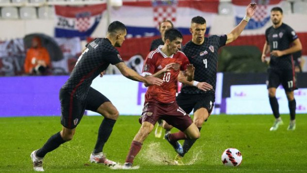 На отборочном турнире чемпионата мира наши футболисты уступили хорватам, но шанс побороться за путевку в Катар еще будет