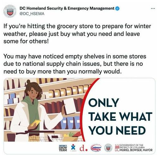 Нацбезопасность США о пустых полках: "Сократите панические закупки, оставьте немного другим!"