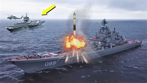 Самый мощный крейсер в мире против авианосца США