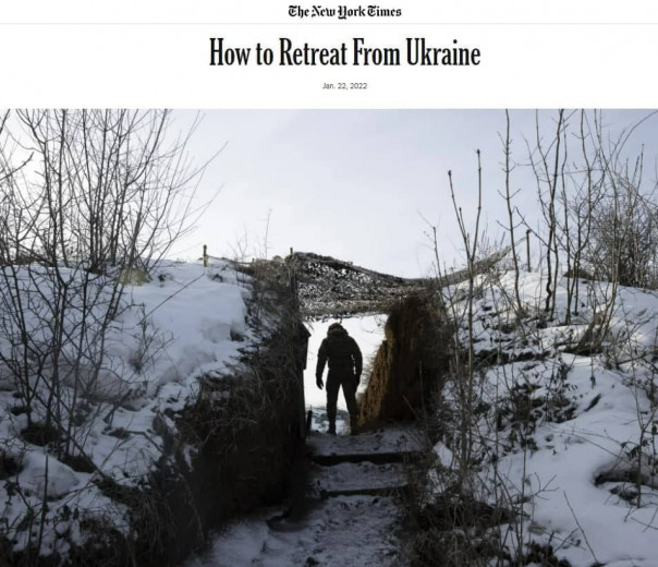 The New York Times опубликовала статью, озаглавленную "Как отступить из Украины?".