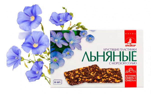 Льняные пластинки с морской солью от «Биокора»: особенности и преимущества