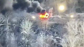 ЗиЛ-131 ВСУ, сожженный сегодня на Луганском направлении