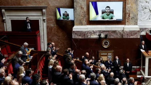 Французам не понравилось выступление Зеленского в парламенте Франции