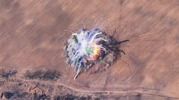 МО РФ показало кадры уничтожения украинского ЗРК «Бук» под Киевом