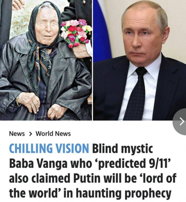 The Sun вспомнила о предсказаниях Ванги о Владимире Путине