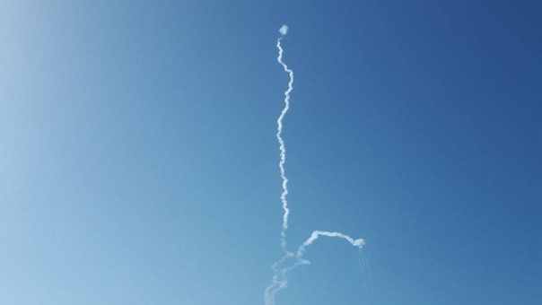 Система ПВО сбила ракету в небе над Белгородом