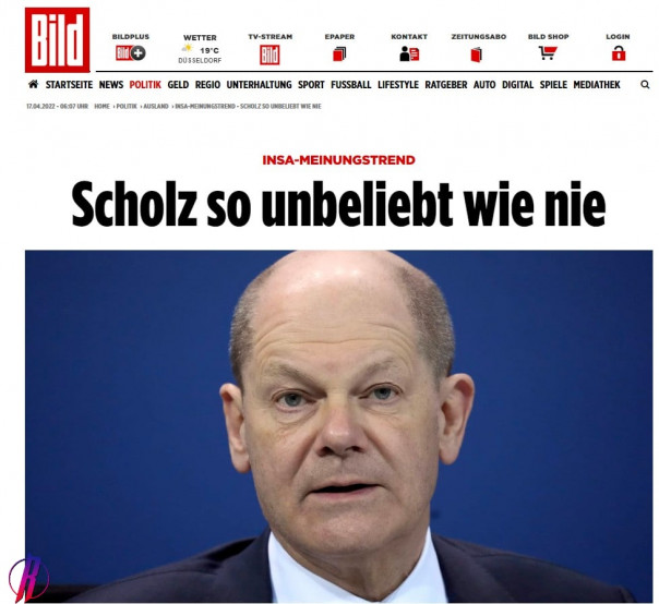 Шольц непопулярен как никогда — рейтинг канцлера упал из-за санкций против России