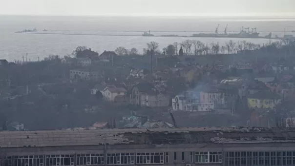 Появились кадры из порта Мариуполя