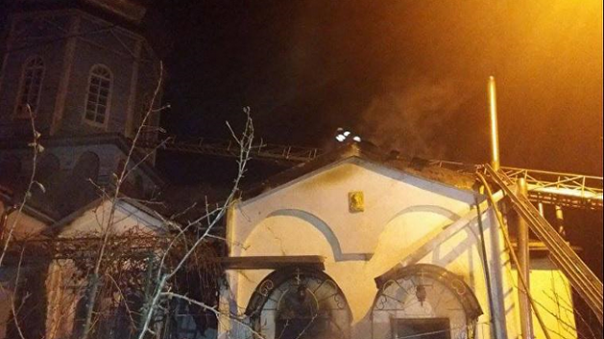 В Гостомеле подожгли храм Московского патриархата