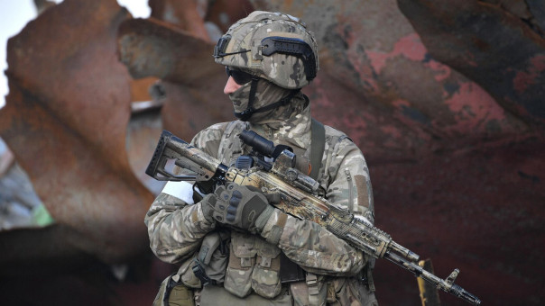 Видеоматериал от спецназа  ВС РФ:  денацификации и демилитаризации 63 бригады ВСУ [18+]