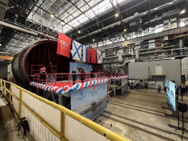 На ведущих судостроительных предприятиях страны состоялась церемония массовой закладки шести боевых кораблей для Военно-Морского Флота