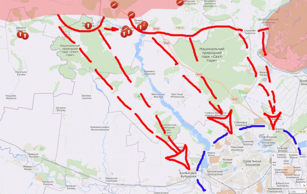 Интересные события произошли на Изюмско-Славянском направлении.