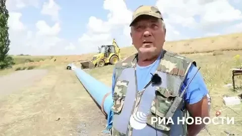 В ДНР заканчивают строительство водопровода для подачи воды в Донецк