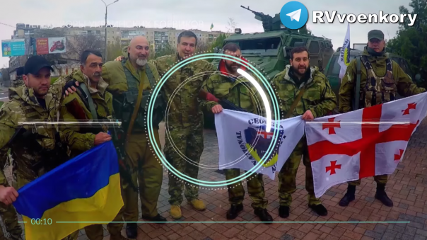 Радиоперехват украинских боевиков и грузинских наемников, уничтоженных артиллерией  "Отважных" [18+]