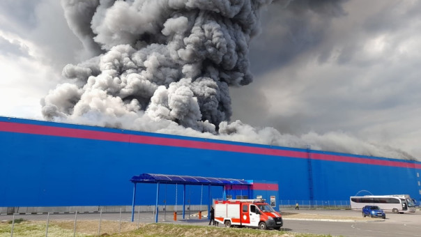 На складе Ozon сгорело имущества на 10 миллиардов рублей