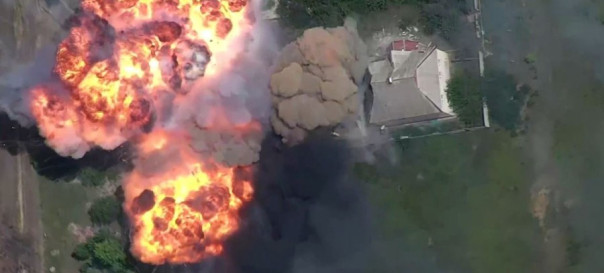 Уничтожение группы украинских танков