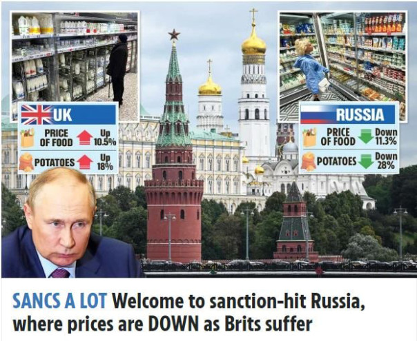 Голодающие жители Британии начали завидовать сытой жизни в России