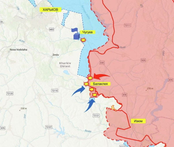 Укрофашисты пошли в наступление на харьковском наравлении, идут тяжёлые бои