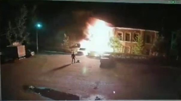 В Волгоградской области подожгли военкомат