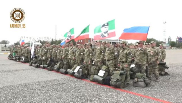 Из аэропорта в Грозном проводили очередную группу добровольцев в зону проведения СВО на Украине