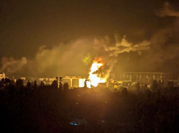 Последствия ночного удара БПЛА "Герань-2" по Николаеву