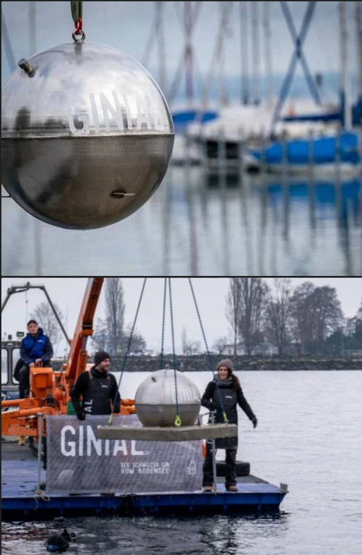 Со дна озера в Швейцарии украли 230 литров джина