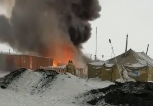 В России в военном лагере мобилизованных произошел пожар