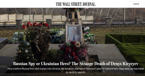 The Wall Street Journal: СБУ казнила разведчика и переговорщика с Россией, который «спас Киев от захвата армией России»