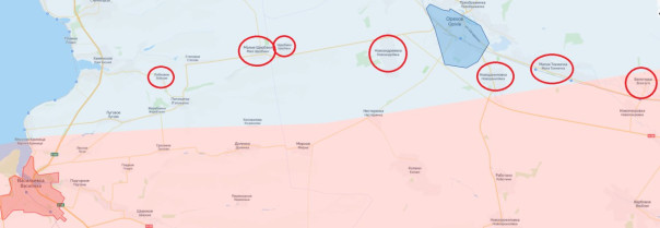 В Запорожской области активизировались бои почти на всей линии фронта