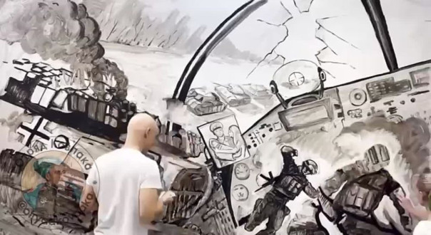 Видео-арт "Герои НЕ Умирают!" посвященный подвигу героев России, экипажу Су-24М ЧВК "Вагнера"