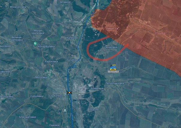 Появляется информация, что ВС РФ освободили Синьковку, рядом с Купянском