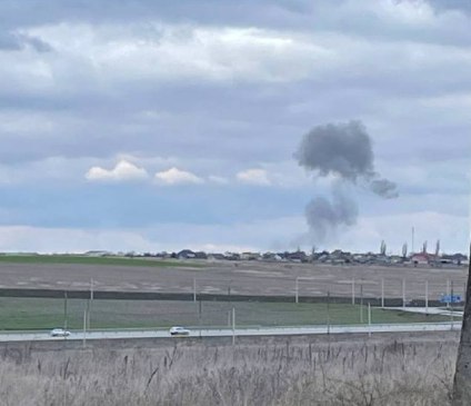 В Крыму под Симферополем сбит беспилотник