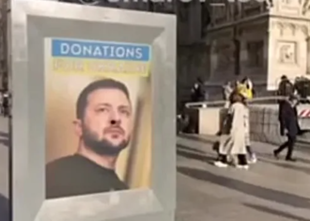 В Италии у Собора Рождества Девы Марии установили "нюхающего  наркомана"