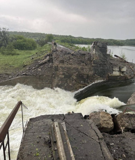 В ДНР взорвана дамба водохранилища, по которой снабжались подразделения ВСУ