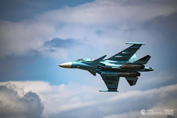 Су-34 нанес удар по иностранным наемникам в Харьковской области