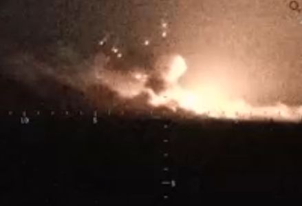 Эпичное видео от Минобороны: уничтожение объединенного склада вооружения и боеприпасов ВСУ крылатой ракетой