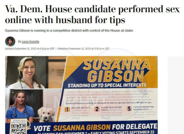 "Кандидат в Палату представителей занялась сексом на камеру с мужем ради чаевых" – Washington Post рассказывает о нравах в американской политике.