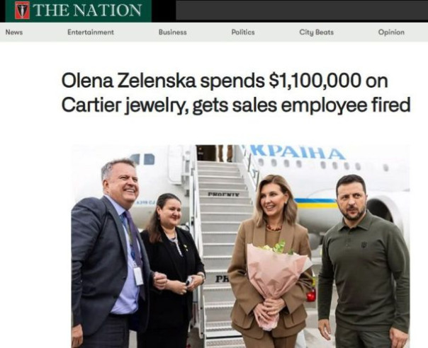 Пока муж клянчил деньги, Зеленская накупила драгоценностей в Нью-Йорке на $1,1 млн и уволила стажера в магазине Картье