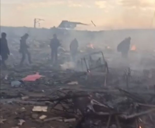 Отдохнули хохлы и иностранные наёмники на Яворовском полигоне - после них остались одни развалины