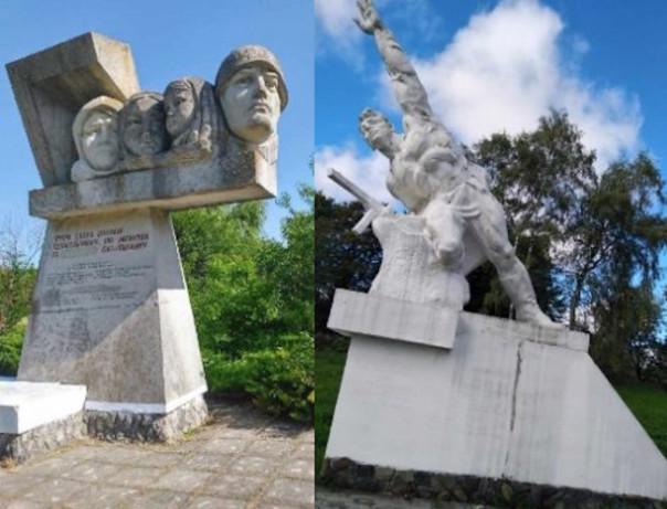 В Ивано-Франковской области сельчане отказались сносить памятники советским солдатам