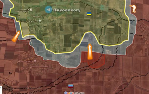 ВС РФ наступают у Работино, уверенно прорываясь на Запорожском фронте | Украинские военные аналитики практически признают предстоящую потерю Авдеевки