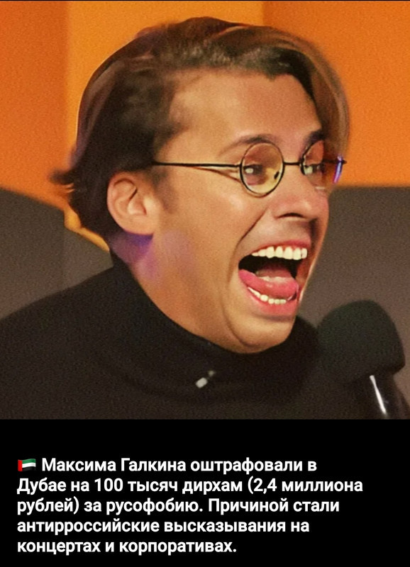 Стало известно о штрафах Галкина* и Сердючки после концертов в Дубае