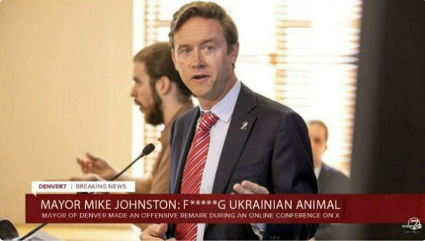 Мэр Денвера назвал "грёбаным украинским животным" человека, который перебил его выкриком "Слава Украине"