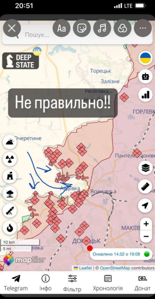 Авдеевка (22.00 15.02.24) - ситуация меняется с каледоскопичной скоростью | В стане врага начались разборки: завтра будут искать виноватого...