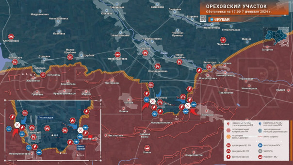 Ореховский участок: позиционные бои.
